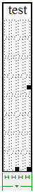 Initial view of a table in an editor, each column is very narrow as it's empty.