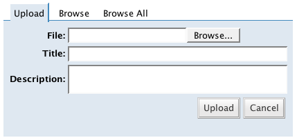 Uploading image interface in Wordpress.