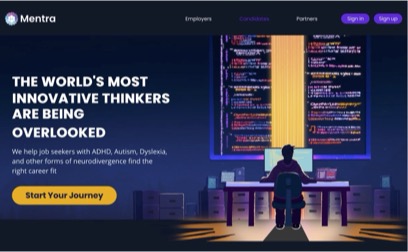 Screenshot of the Metra homepage with big text saying 'The world's most innovative thinkers are being overlooked.'