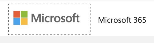 Screenshot from Microsoft.com of the logo with a 1px dashed outline.